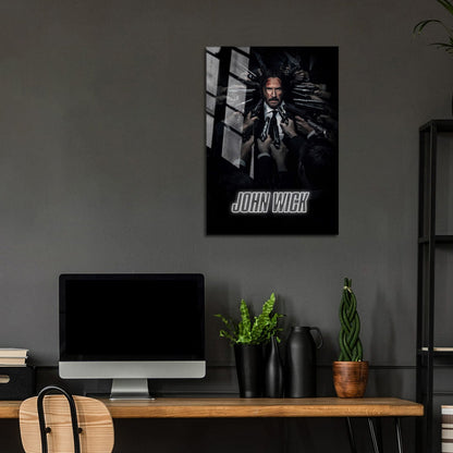 Flex Designs Metal Poster John Wick Cinematic 5 x 7" Home Goods - Movie 2014 Movie Metal Poster