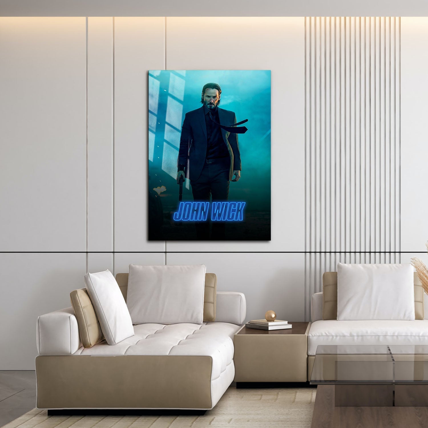 Flex Designs Metal Poster John Wick Classic 16 x 24" Home Goods - Movie 2014 Movie Metal Poster