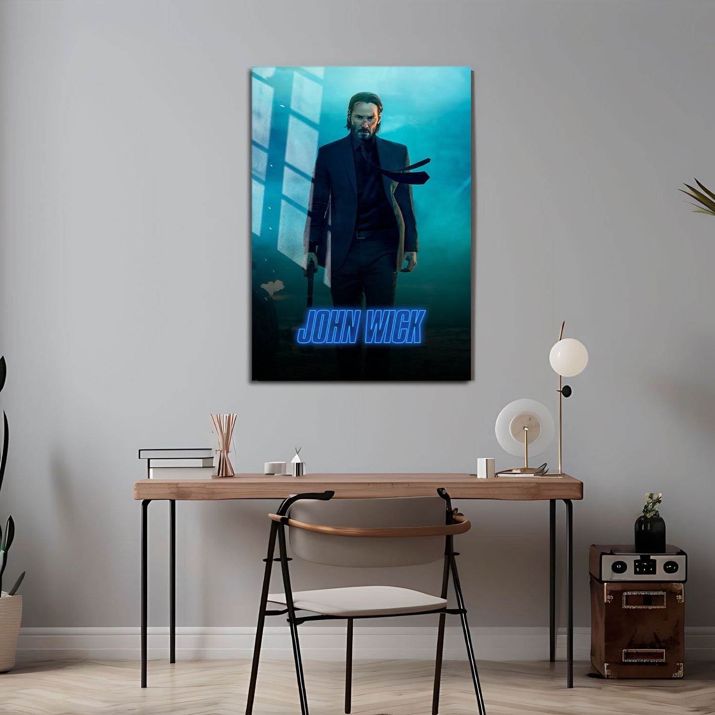 Flex Designs Metal Poster John Wick Classic 24 x 36" Home Goods - Movie 2014 Movie Metal Poster