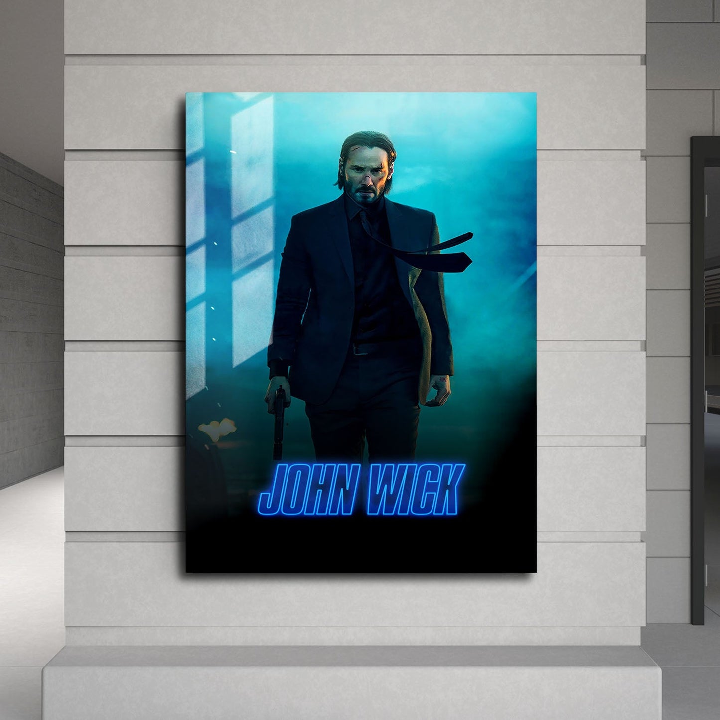 Flex Designs Metal Poster John Wick Classic 24 x 36" Home Goods - Movie 2014 Movie Metal Poster