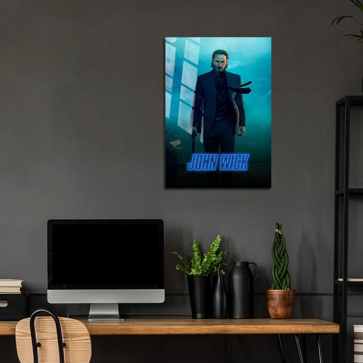 Flex Designs Metal Poster John Wick Classic 5 x 7" Home Goods - Movie 2014 Movie Metal Poster