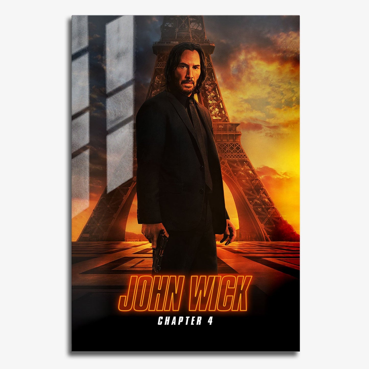 Flex Designs Metal Poster John Wick Chapter 4 Classic 11 x 17" Home Goods - Movie 2023 Movie Metal Poster