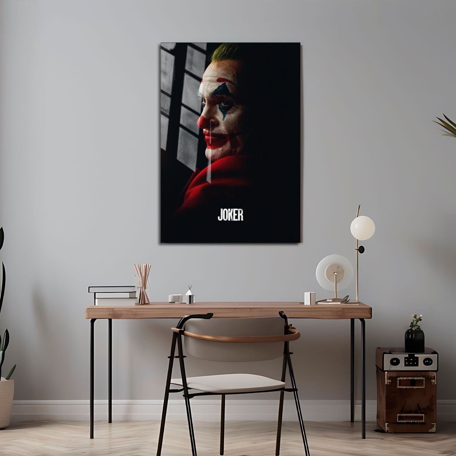 Flex Designs Metal Poster Joker 24 x 36" Home Goods - Movie 2019 Movie Metal Poster