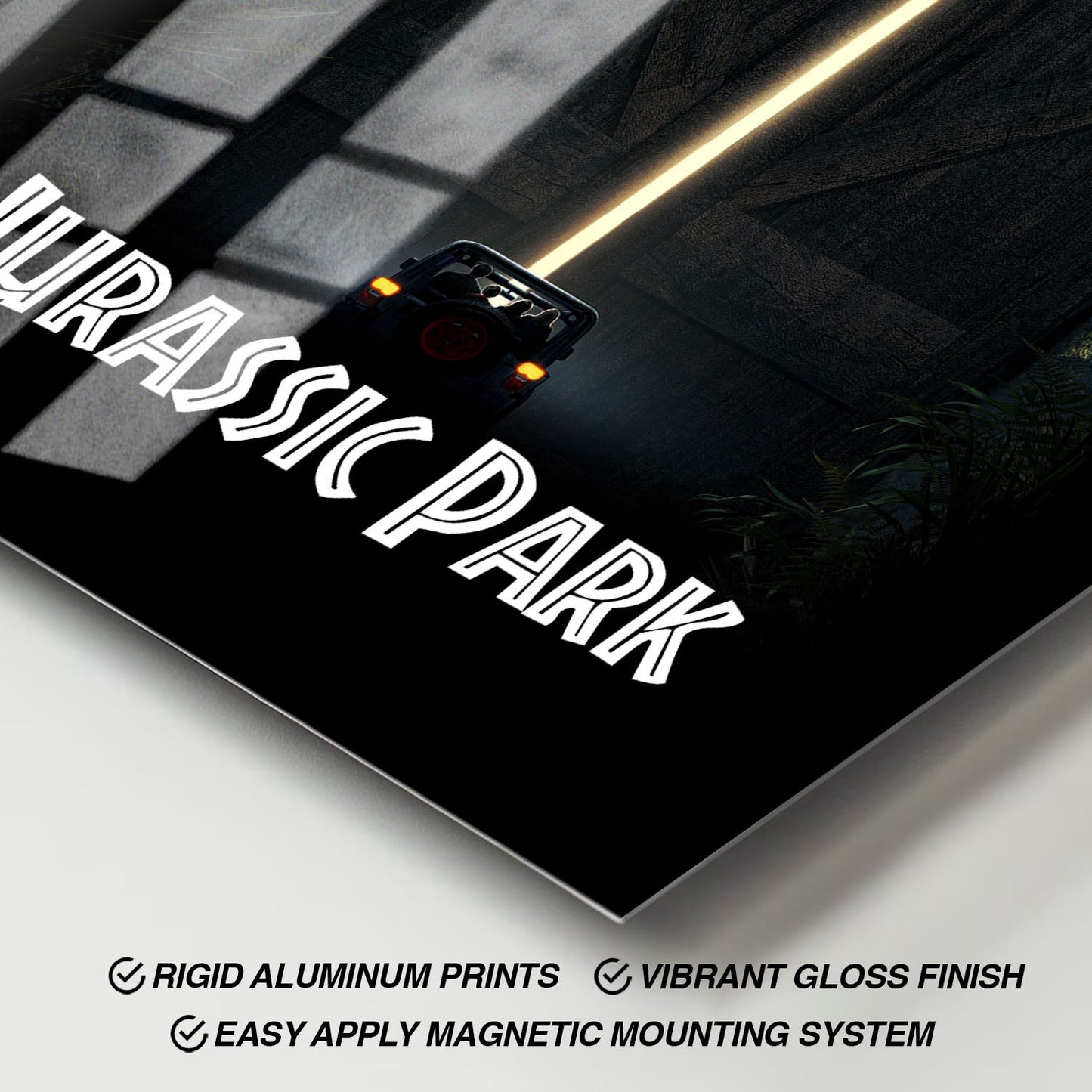 Flex Designs Metal Poster Jurassic Park Cinematic 11 x 17" Home Goods - Movie 1993 Movie Metal Poster