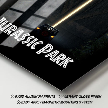 Flex Designs Metal Poster Jurassic Park Cinematic 11 x 17" Home Goods - Movie 1993 Movie Metal Poster