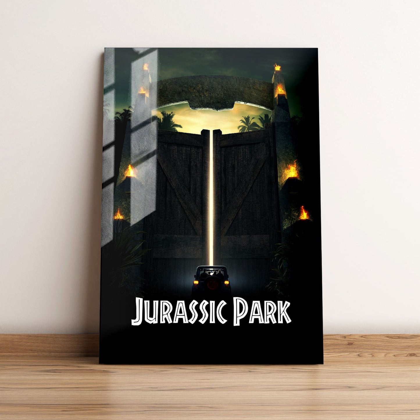 Jurassic Park Cinematic Movie Metal Poster