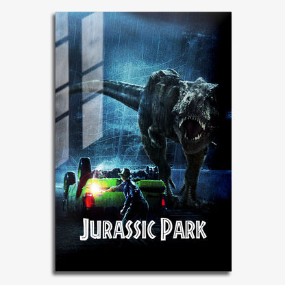 Flex Designs Metal Poster Jurassic Park Classic 11 x 17" Home Goods - Movie 1993 Movie Metal Poster