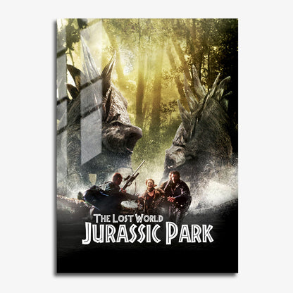 Flex Designs Metal Poster The Lost World Jurassic Park Classic 11 x 17" Home Goods - Movie 1997 Movie Metal Poster