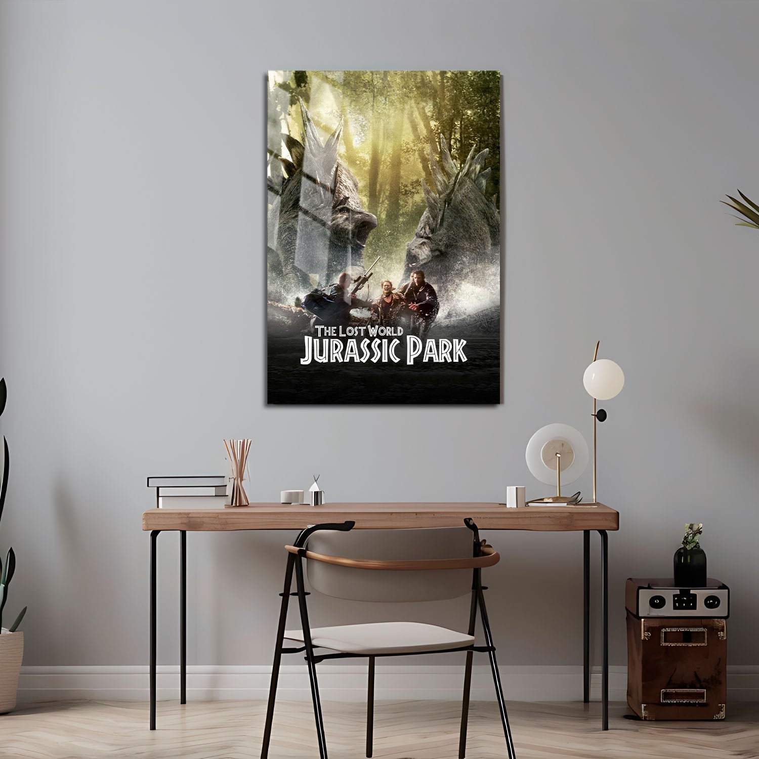 Flex Designs Metal Poster The Lost World Jurassic Park Classic 24 x 36" Home Goods - Movie 1997 Movie Metal Poster