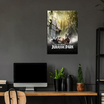 Flex Designs Metal Poster The Lost World Jurassic Park Classic 5 x 7" Home Goods - Movie 1997 Movie Metal Poster