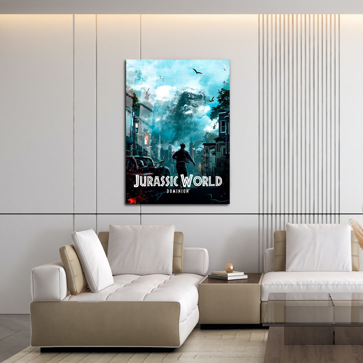 Flex Designs Metal Poster Jurassic World Dominion Classic 16 x 24" Home Goods - Movie 2022 Movie Metal Poster