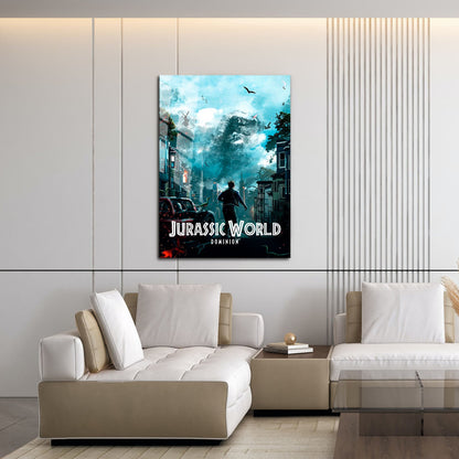 Flex Designs Metal Poster Jurassic World Dominion Classic 16 x 24" Home Goods - Movie 2022 Movie Metal Poster