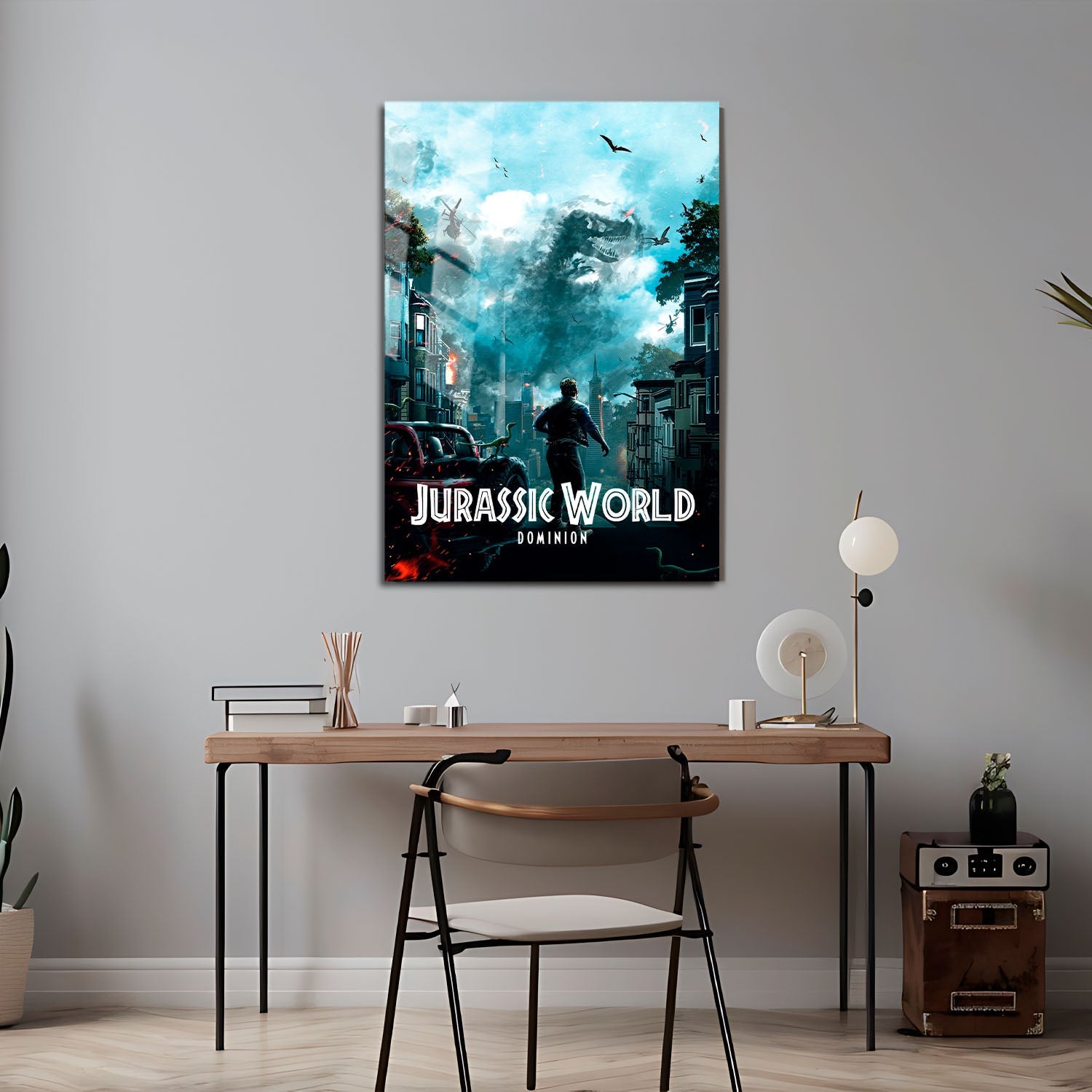 Flex Designs Metal Poster Jurassic World Dominion Classic 24 x 36" Home Goods - Movie 2022 Movie Metal Poster