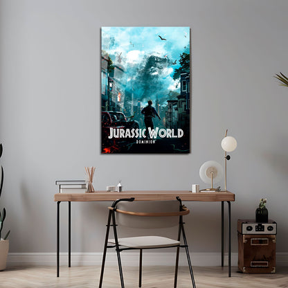 Flex Designs Metal Poster Jurassic World Dominion Classic 24 x 36" Home Goods - Movie 2022 Movie Metal Poster