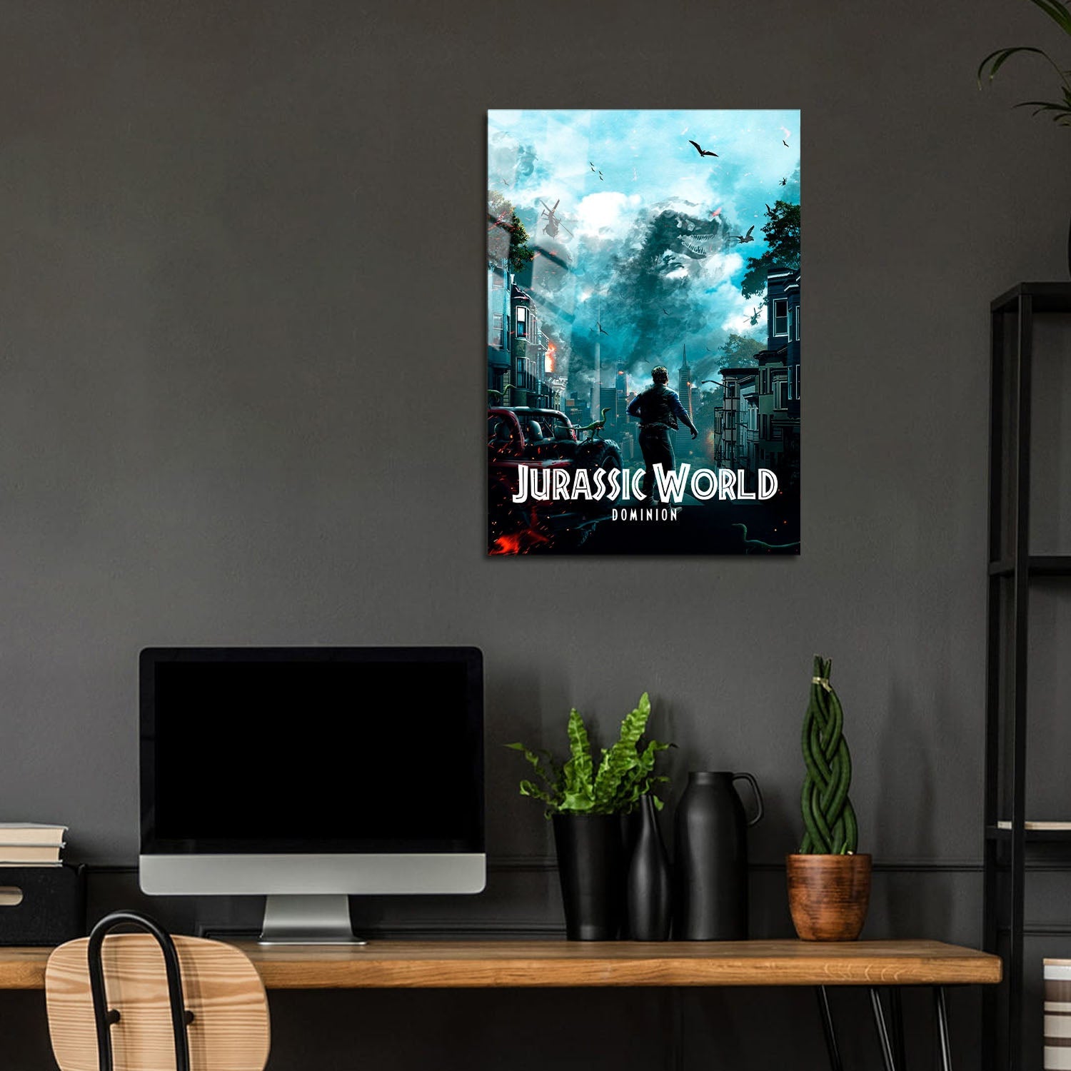 Flex Designs Metal Poster Jurassic World Dominion Classic 5 x 7" Home Goods - Movie 2022 Movie Metal Poster