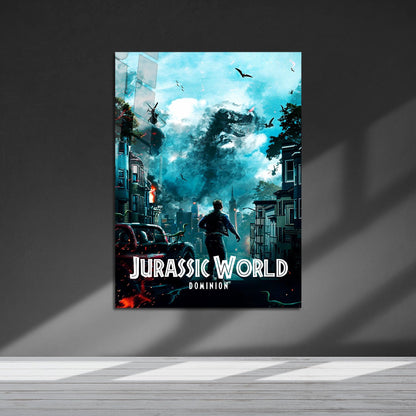 Flex Designs Metal Poster Jurassic World Dominion Classic 5 x 7" Home Goods - Movie 2022 Movie Metal Poster