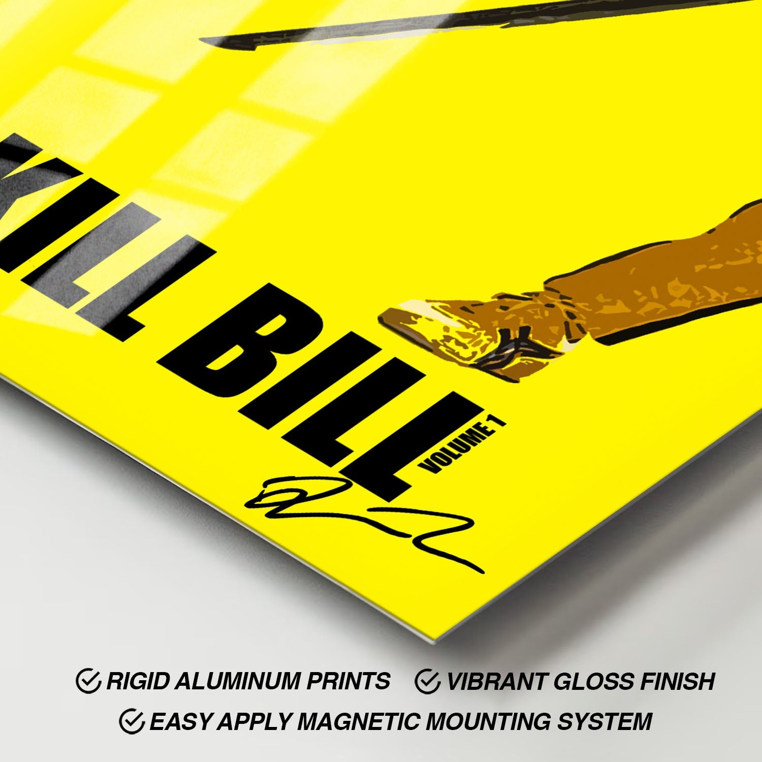 Flex Designs Metal Poster Kill Bill - Vol 1 Key Art 11 x 17" Home Goods - Movie 2003 Movie Metal Poster