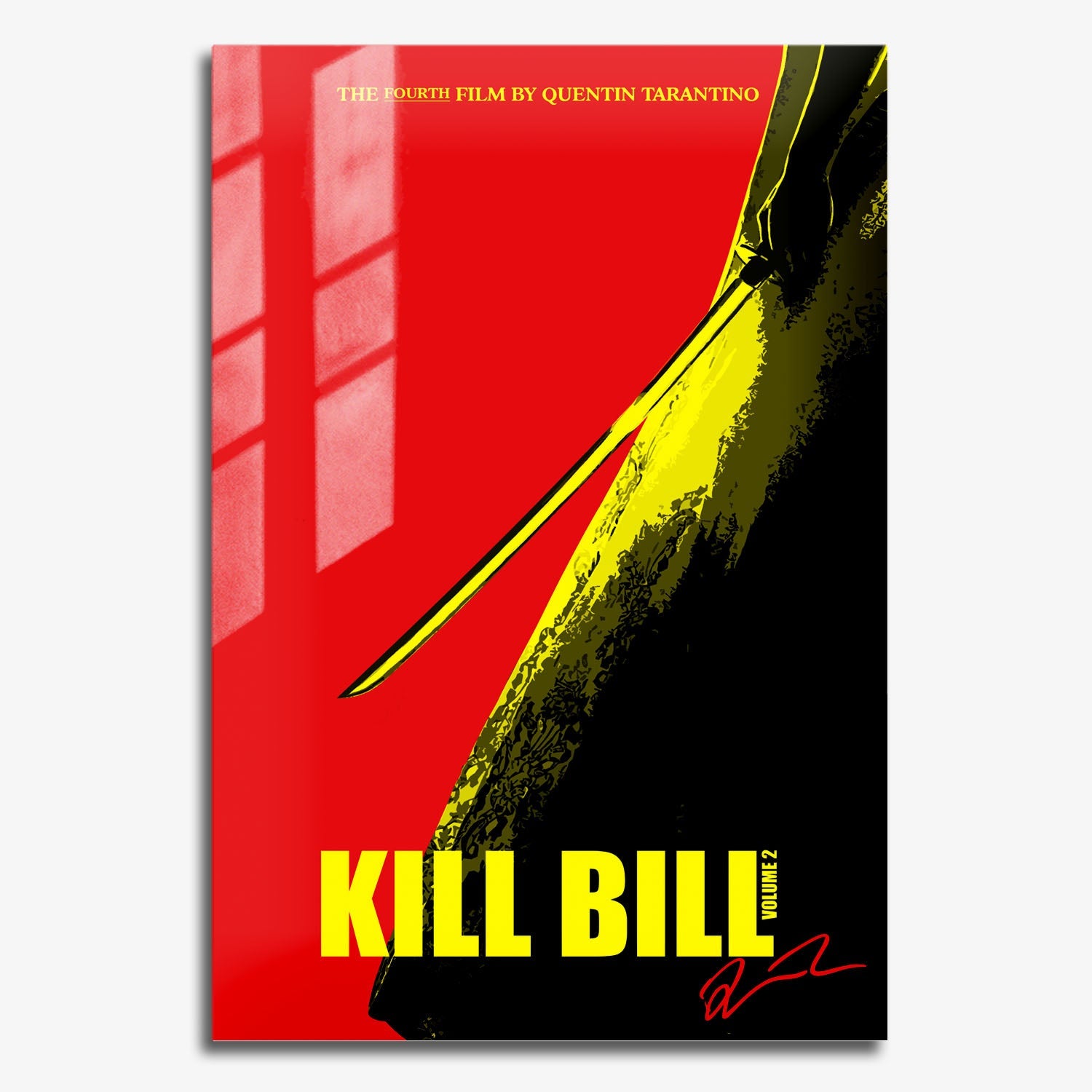 Flex Designs Metal Poster Kill Bill - Vol 2 Key Art 11 x 17" Home Goods - Movie 2004 Movie Metal Poster