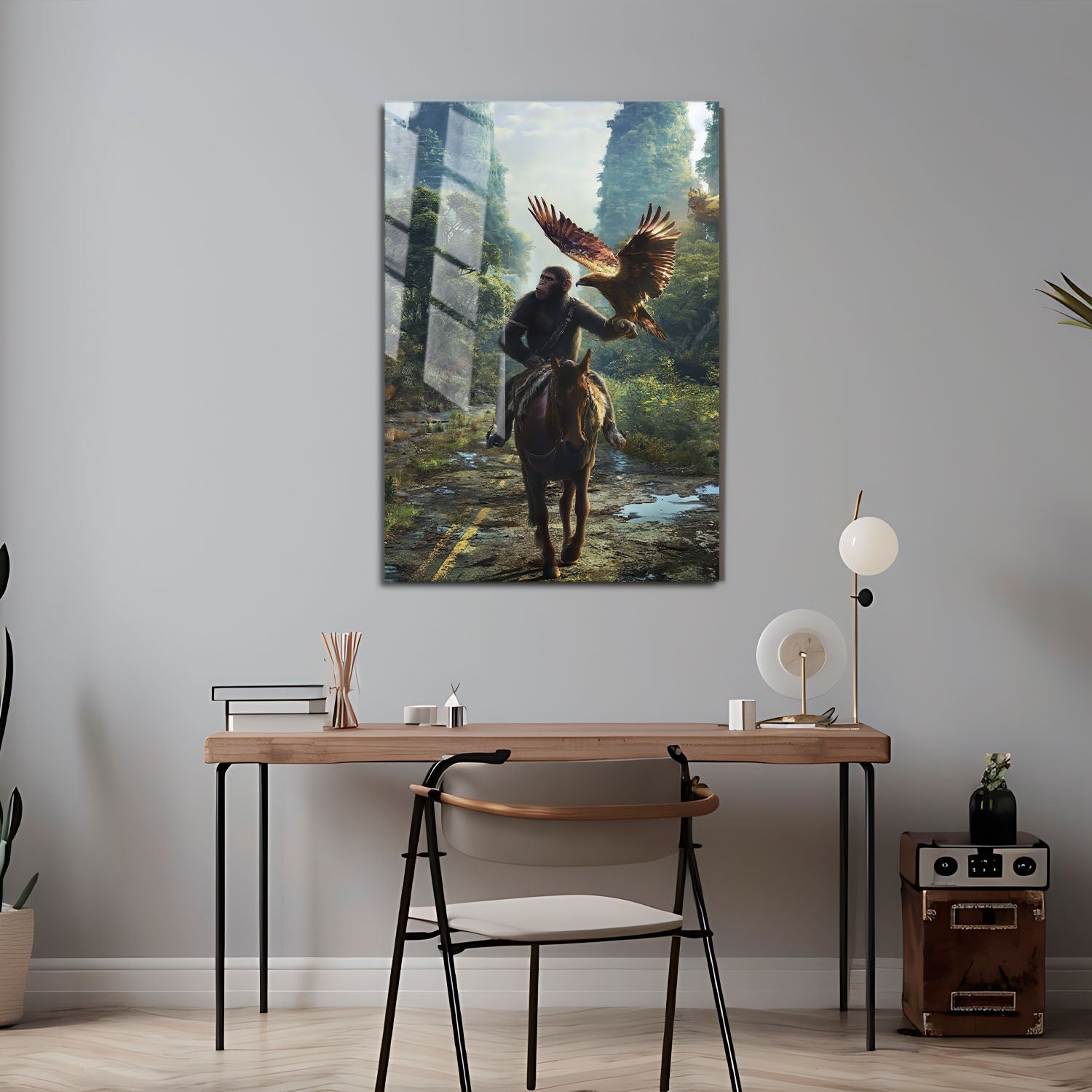 Flex Designs Metal Poster Kingdom of the Planet of the Apes Key Art 24 x 36" Home Goods - Movie 2024 Movie Metal Poster