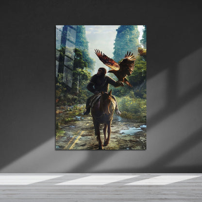 Flex Designs Metal Poster Kingdom of the Planet of the Apes Key Art 5 x 7" Home Goods - Movie 2024 Movie Metal Poster