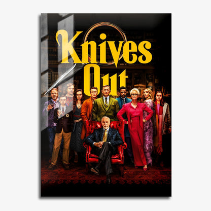 Flex Designs Metal Poster Knives Out 11 x 17" Home Goods - Movie 2019 Movie Metal Poster