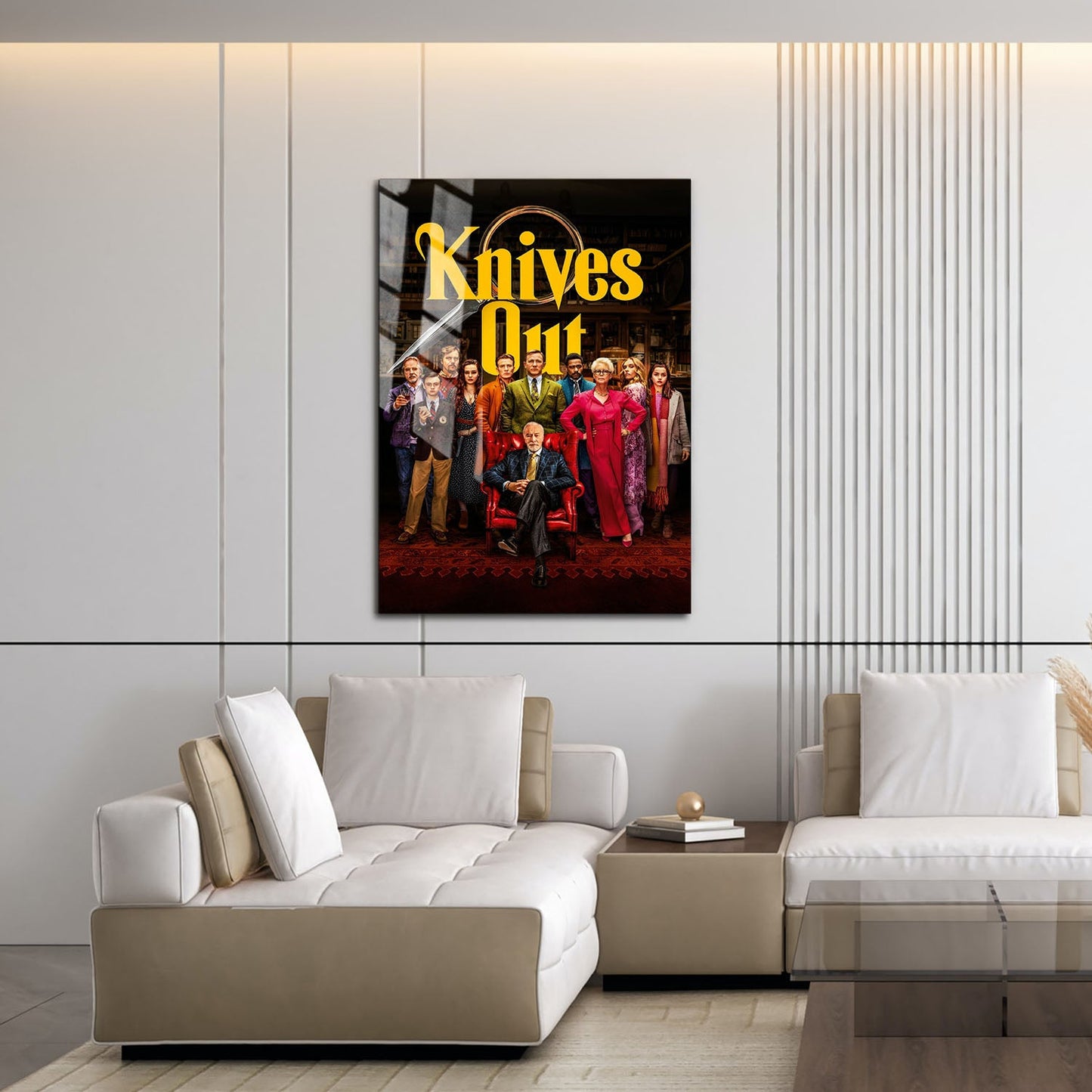 Flex Designs Metal Poster Knives Out 16 x 24" Home Goods - Movie 2019 Movie Metal Poster