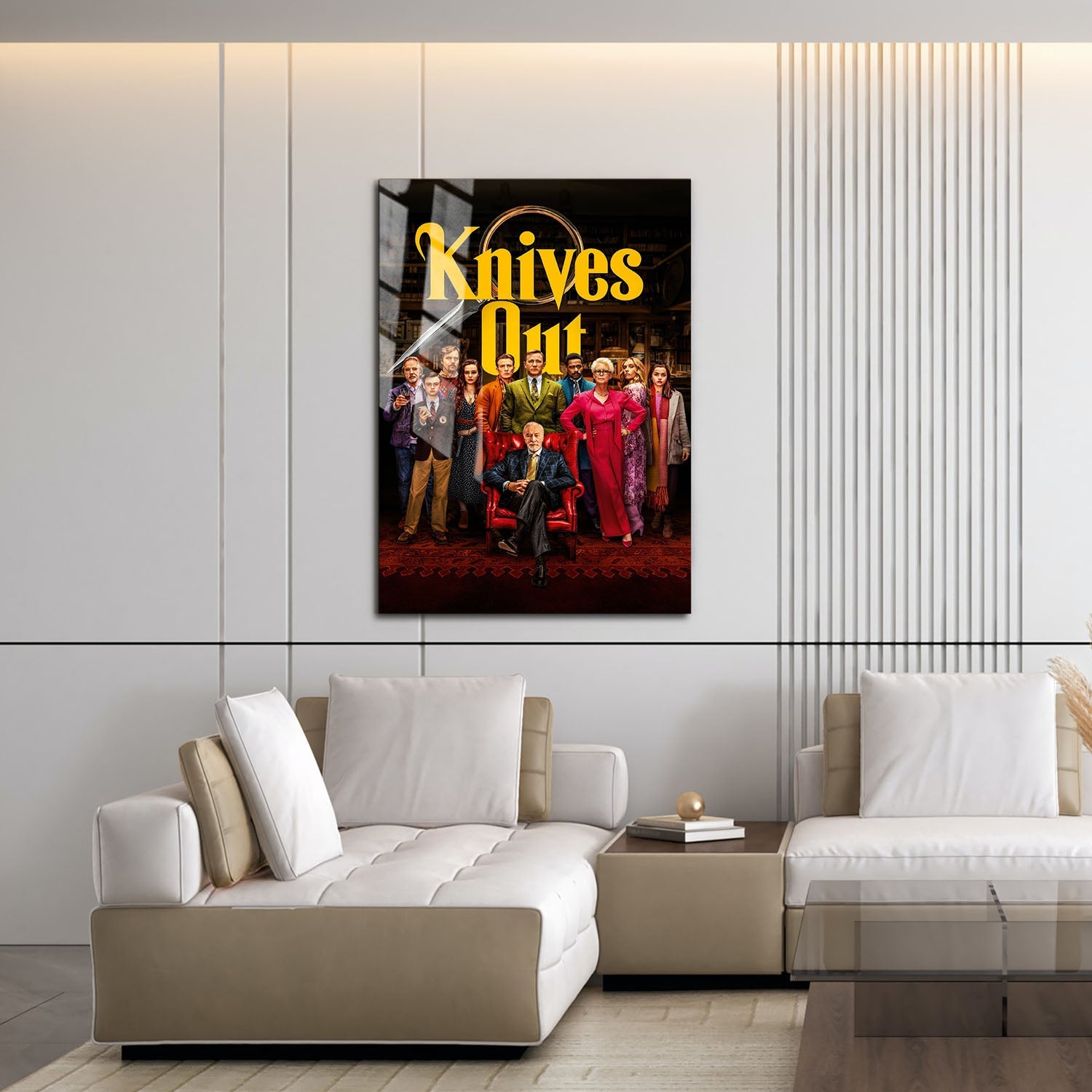 Flex Designs Metal Poster Knives Out 16 x 24" Home Goods - Movie 2019 Movie Metal Poster