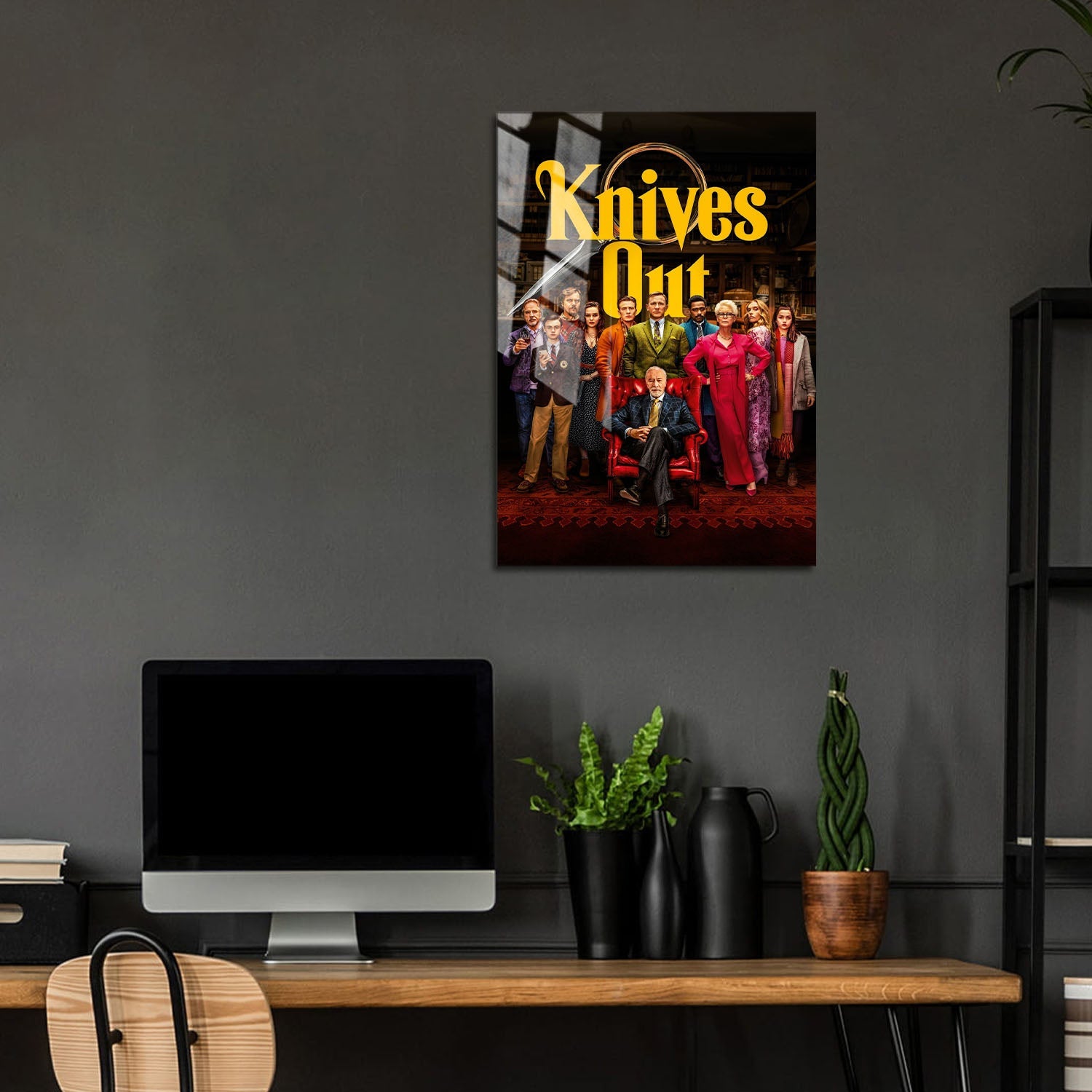 Flex Designs Metal Poster Knives Out 5 x 7" Home Goods - Movie 2019 Movie Metal Poster