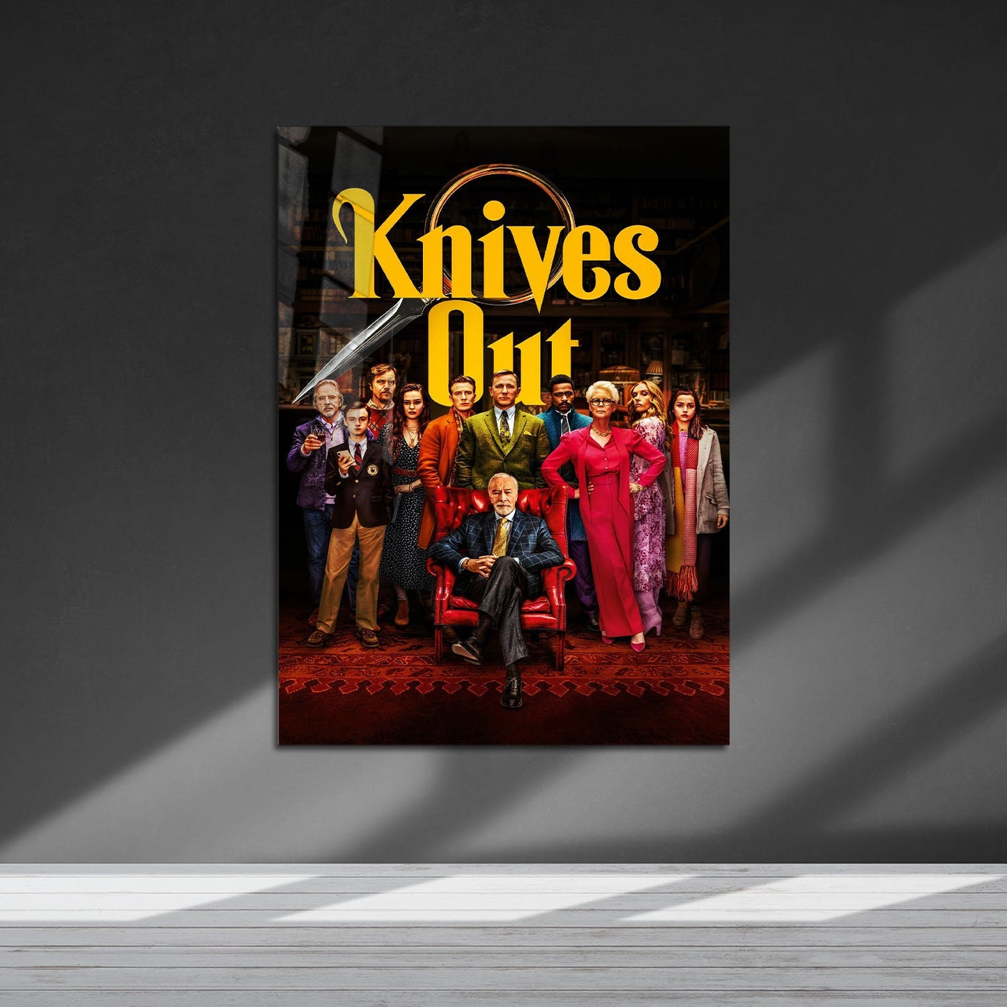 Flex Designs Metal Poster Knives Out 5 x 7" Home Goods - Movie 2019 Movie Metal Poster