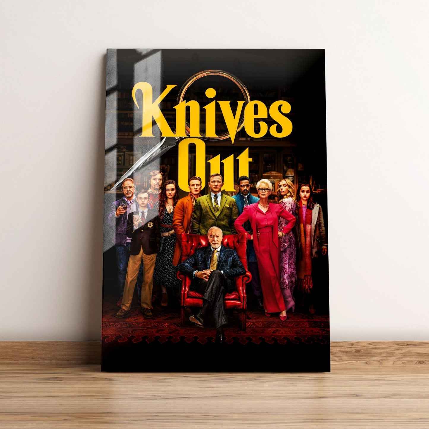 Knives Out Movie Metal Poster
