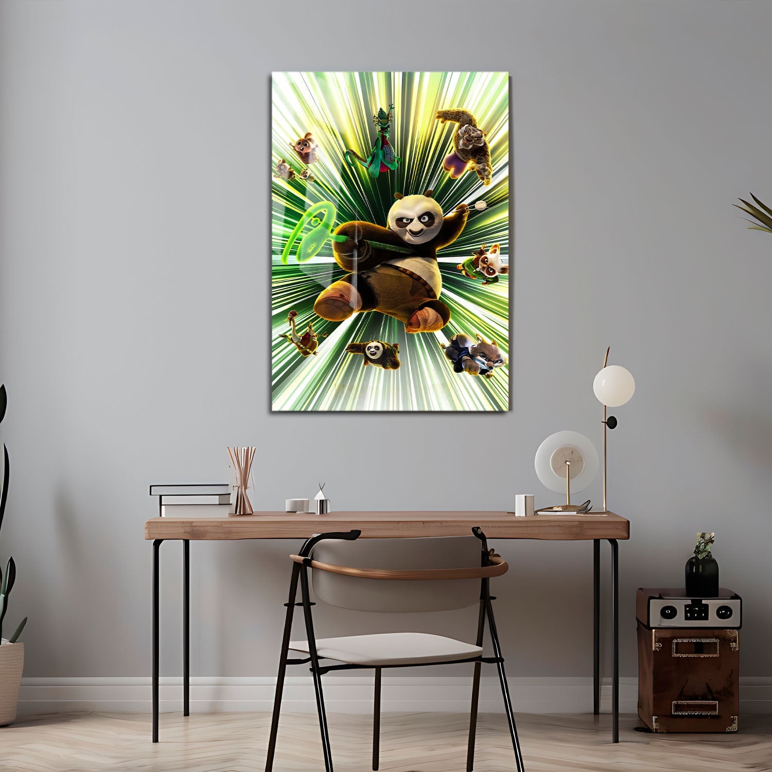Flex Designs Metal Poster Kung Fu Panda 4 Textless 24 x 36" Home Goods - Movie 2024 Movie Metal Poster