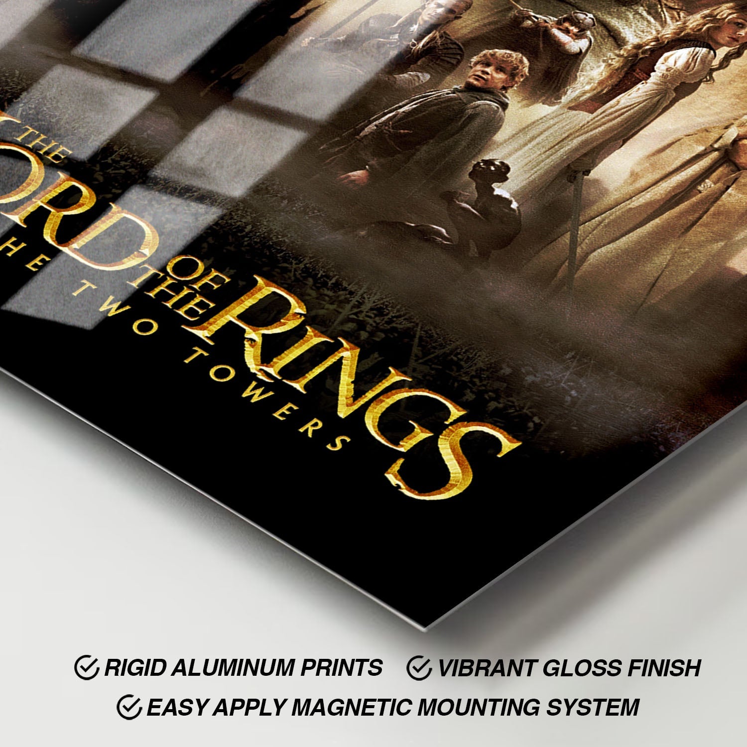 Flex Designs Metal Poster The Lord of the Rings The Two Towers 11 x 17" Home Goods - Movie 2002 Movie Metal Poster