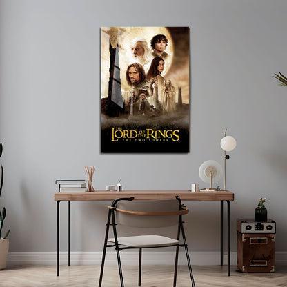 Flex Designs Metal Poster The Lord of the Rings The Two Towers 24 x 36" Home Goods - Movie 2002 Movie Metal Poster