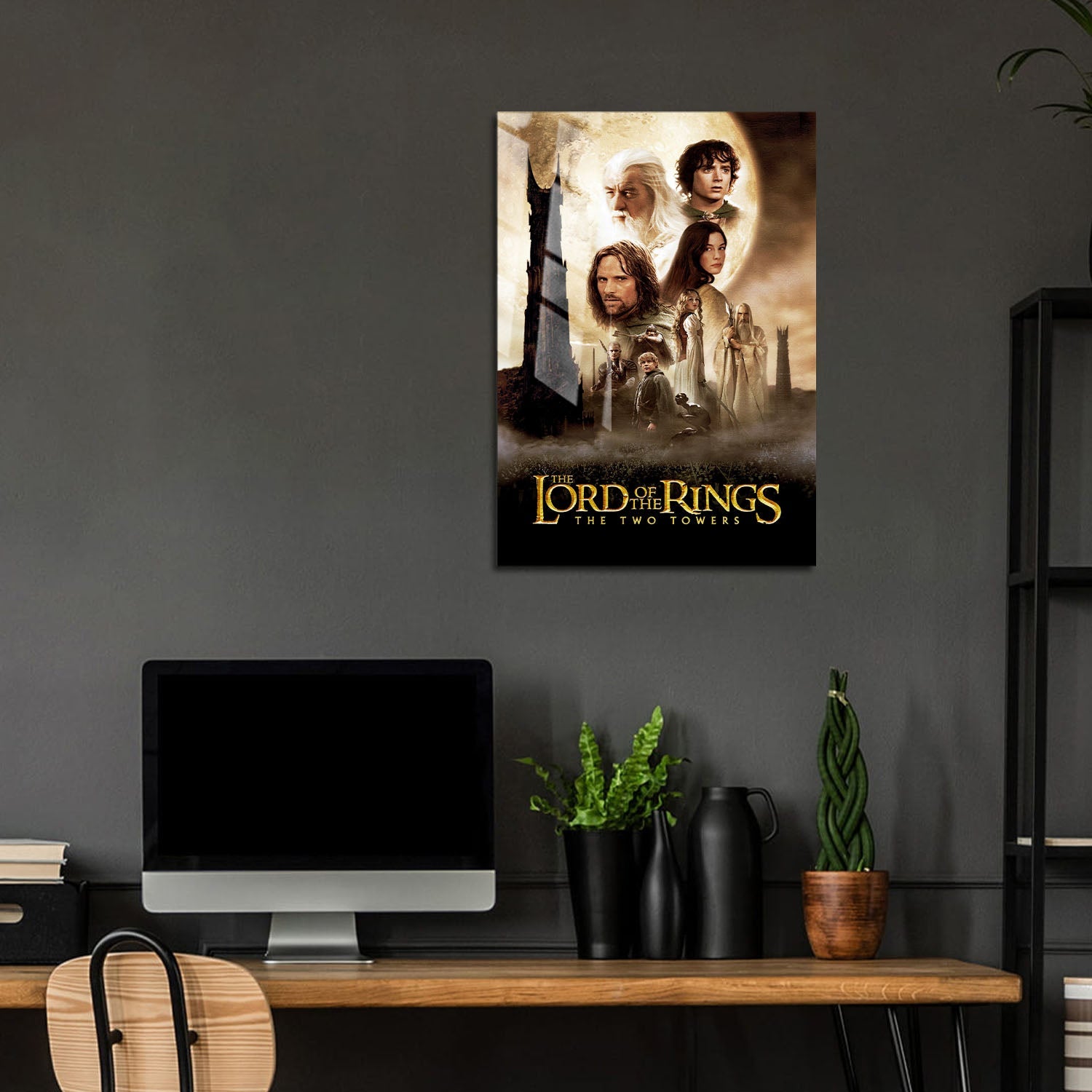 Flex Designs Metal Poster The Lord of the Rings The Two Towers 5 x 7" Home Goods - Movie 2002 Movie Metal Poster