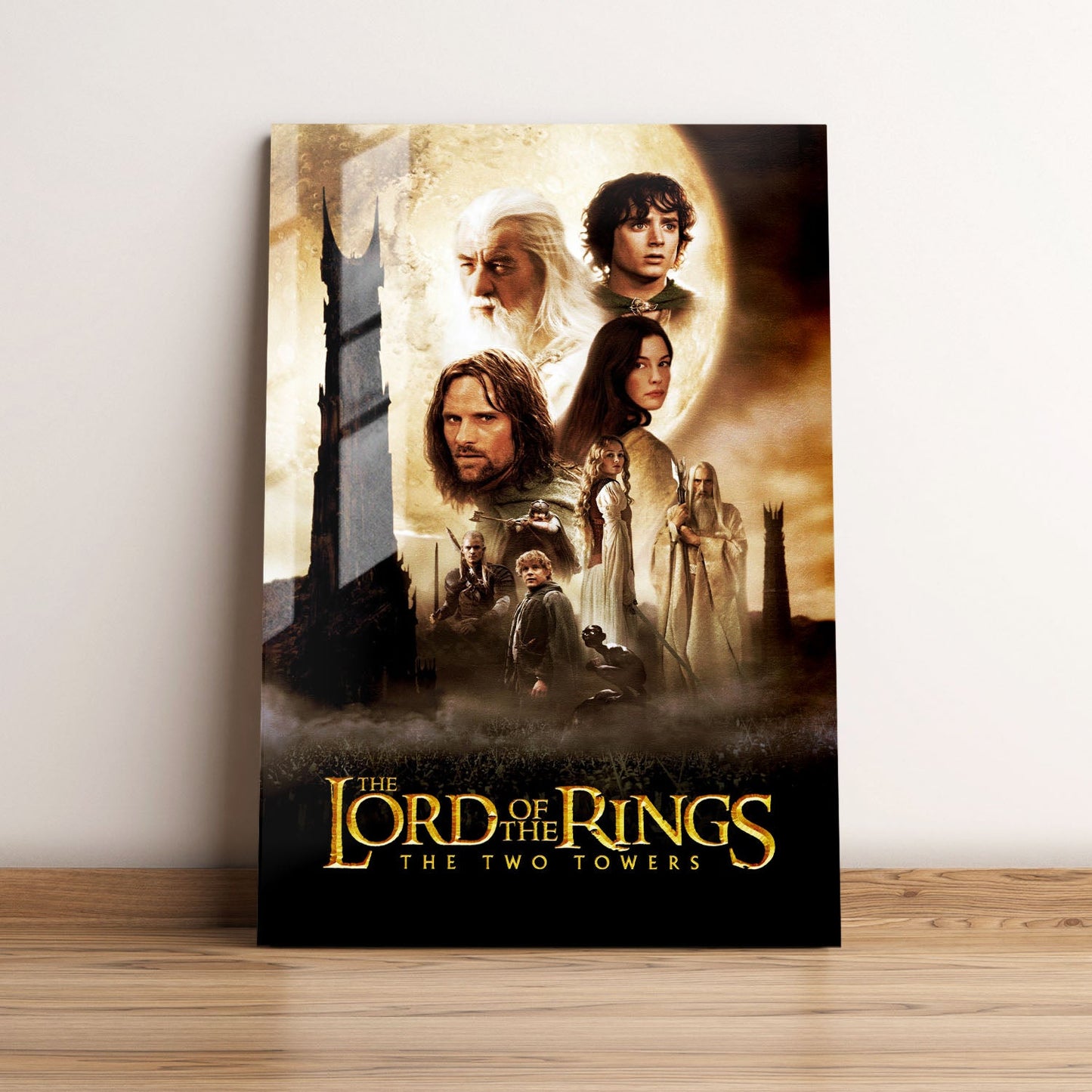 The Lord of the Rings The Two Towers Movie Metal Poster