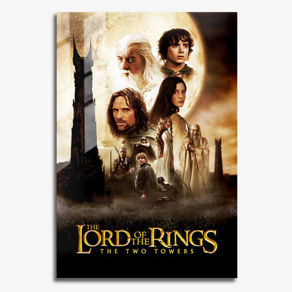 Flex Designs Metal Poster The Lord of the Rings The Two Towers 11 x 17" Home Goods - Movie 2002 Movie Metal Poster