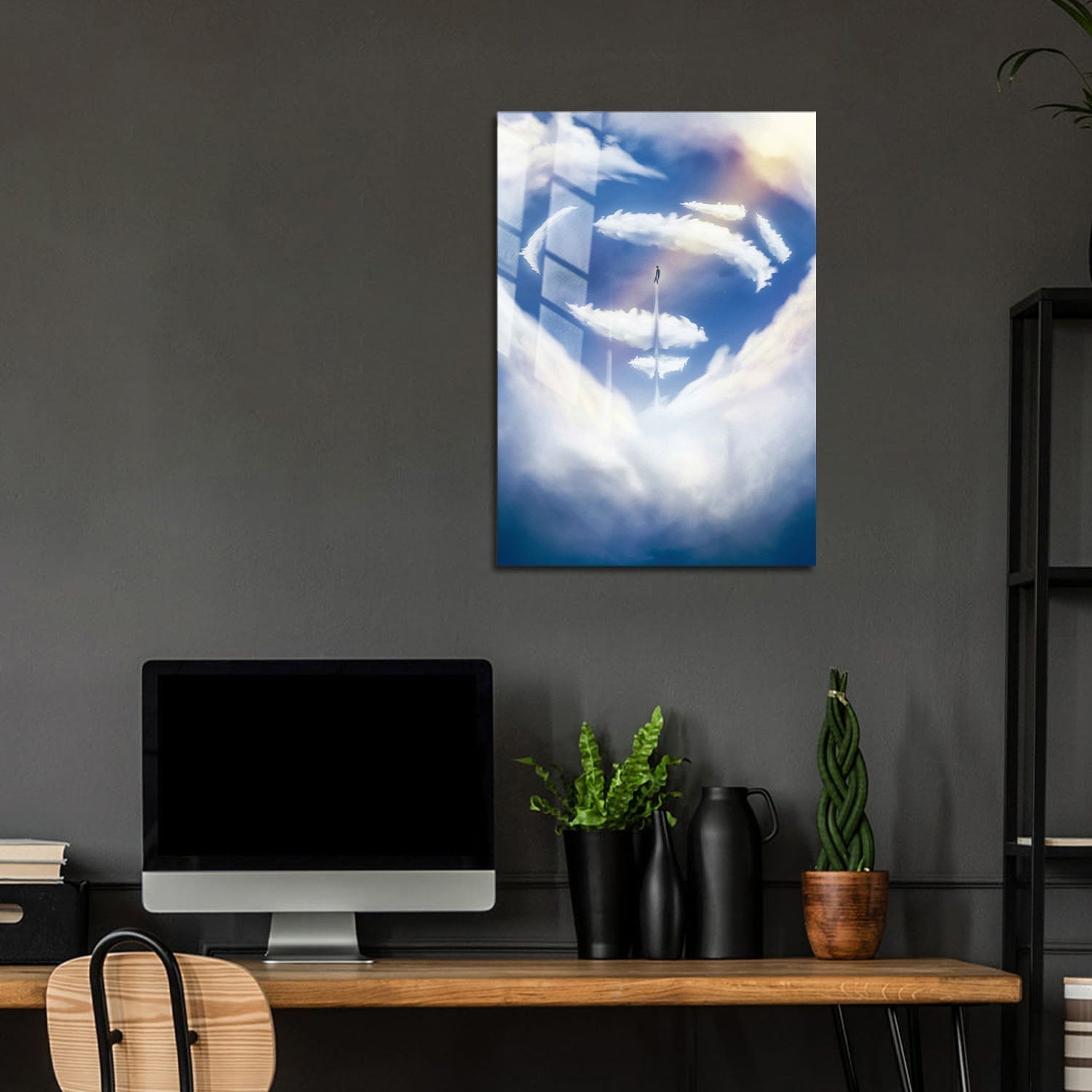 Flex Designs Metal Poster Man of Steel Symbol 5 x 7" Home Goods - Movie 2013 Movie Metal Poster