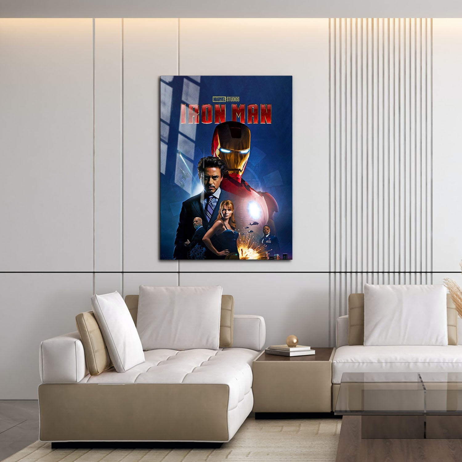 Flex Designs Metal Poster Iron Man 16 x 24" Home Goods - Movie 2008 Movie Metal Poster