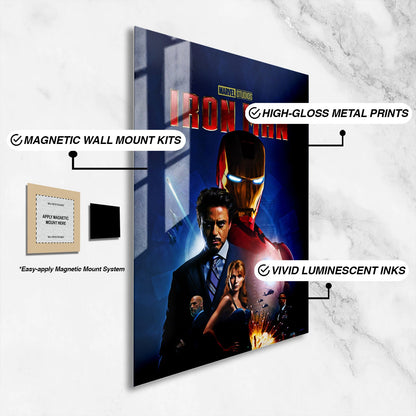 Flex Designs Metal Poster Iron Man 16 x 24" Home Goods - Movie 2008 Movie Metal Poster