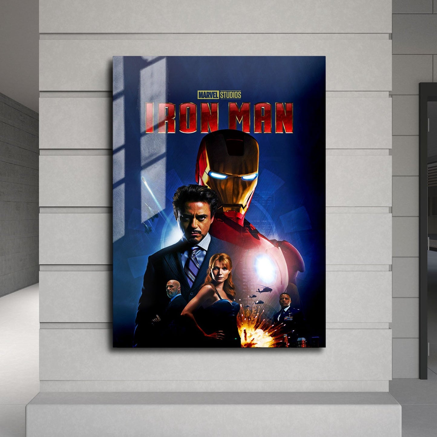 Flex Designs Metal Poster Iron Man 24 x 36" Home Goods - Movie 2008 Movie Metal Poster