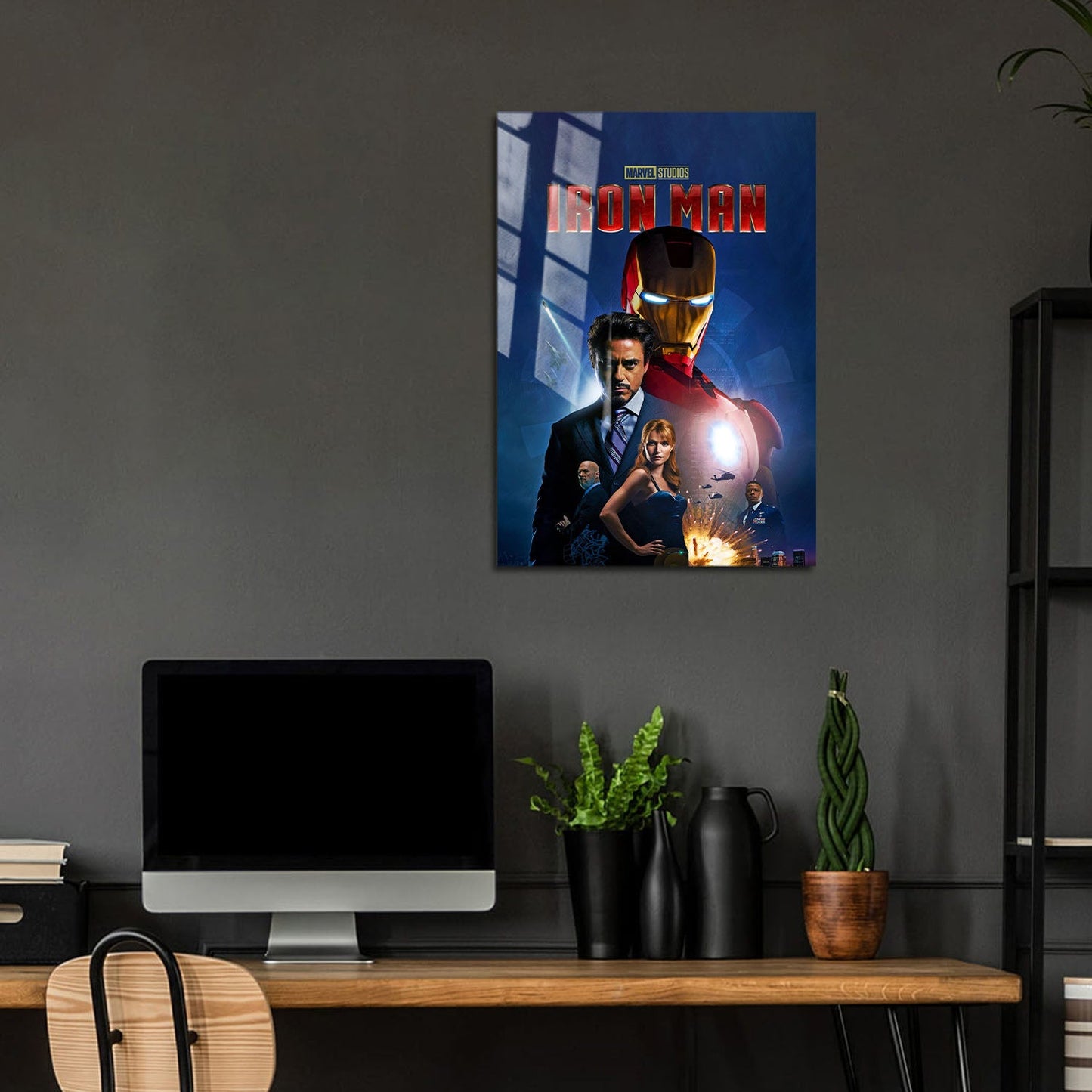 Flex Designs Metal Poster Iron Man 5 x 7" Home Goods - Movie 2008 Movie Metal Poster