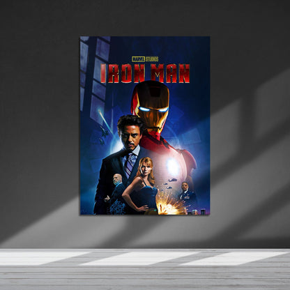 Flex Designs Metal Poster Iron Man 5 x 7" Home Goods - Movie 2008 Movie Metal Poster