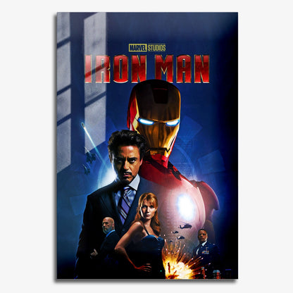 Flex Designs Metal Poster Iron Man 11 x 17" Home Goods - Movie 2008 Movie Metal Poster