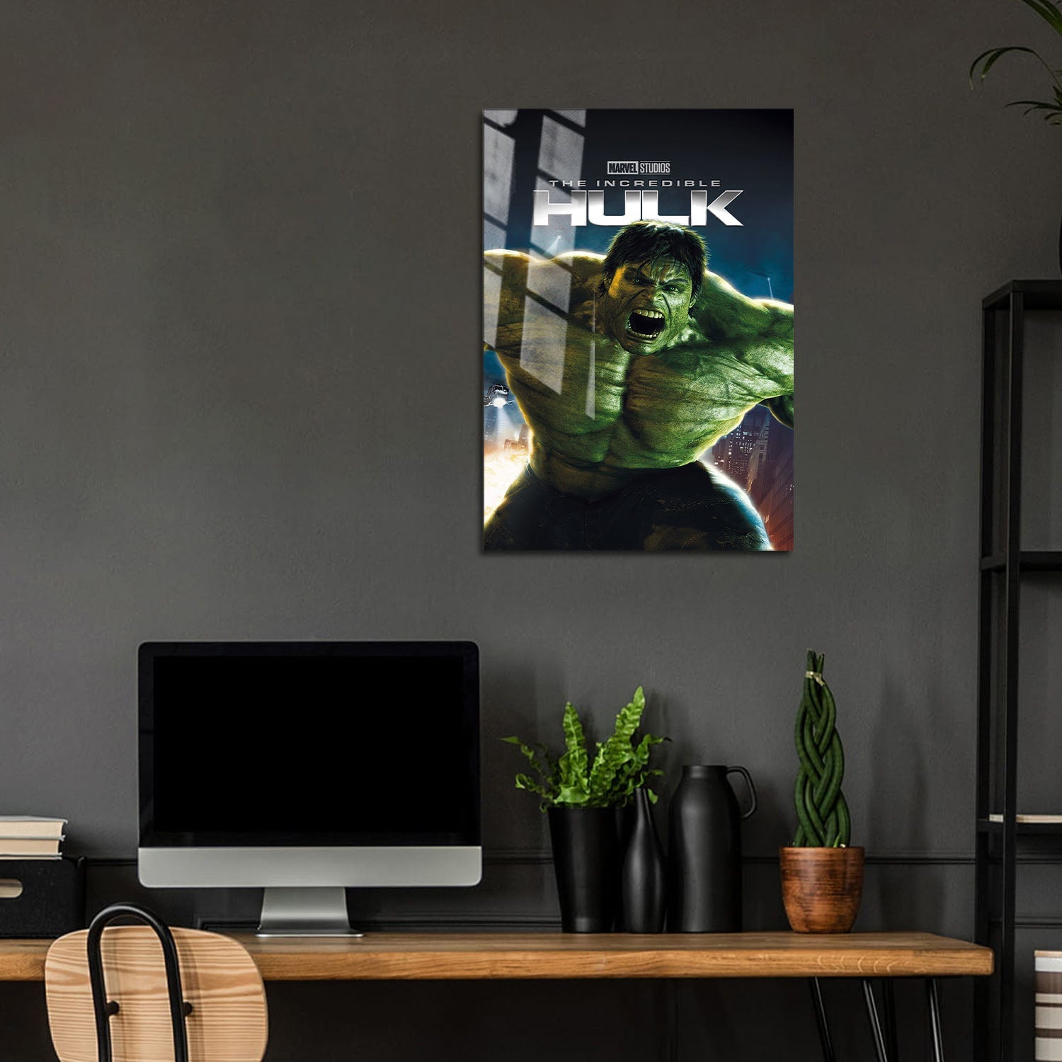 Flex Designs Metal Poster The Incredible Hulk 5 x 7" Home Goods - Movie 2008 Movie Metal Poster