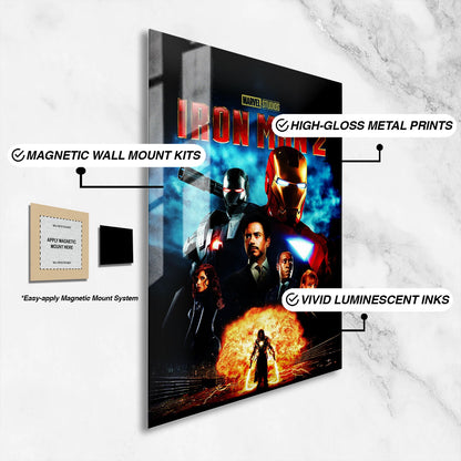 Flex Designs Metal Poster Iron Man 2 16 x 24" Home Goods - Movie 2010 Movie Metal Poster