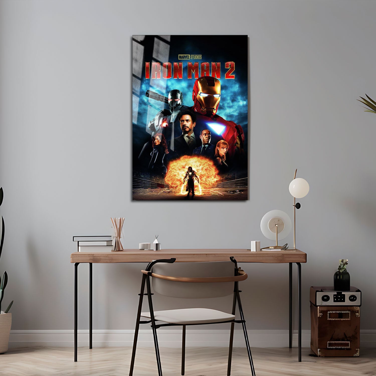 Flex Designs Metal Poster Iron Man 2 24 x 36" Home Goods - Movie 2010 Movie Metal Poster