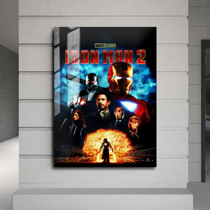 Flex Designs Metal Poster Iron Man 2 24 x 36" Home Goods - Movie 2010 Movie Metal Poster