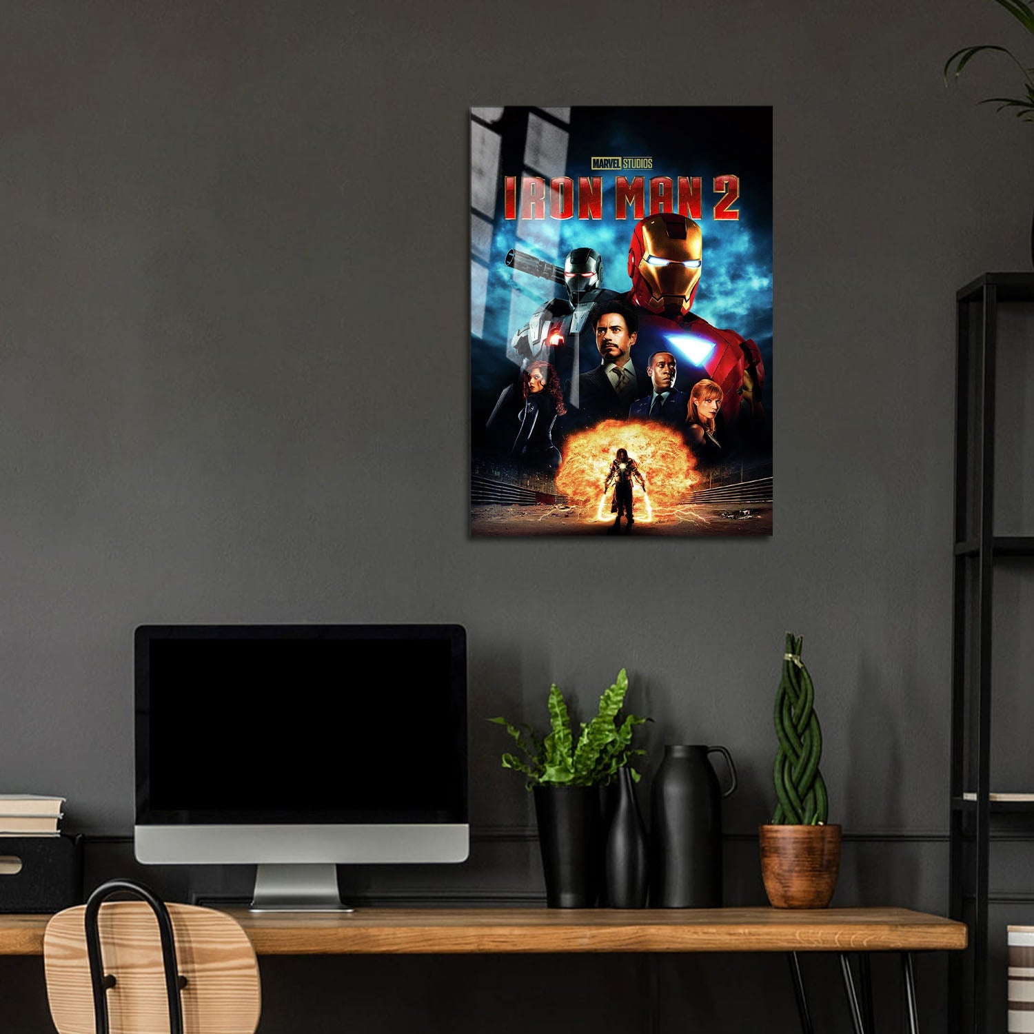 Flex Designs Metal Poster Iron Man 2 5 x 7" Home Goods - Movie 2010 Movie Metal Poster