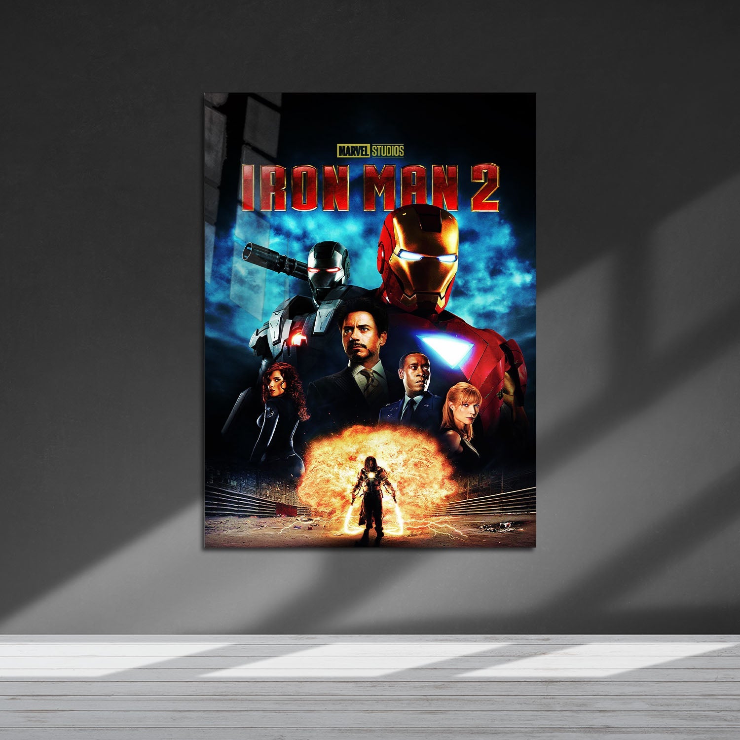 Flex Designs Metal Poster Iron Man 2 5 x 7" Home Goods - Movie 2010 Movie Metal Poster