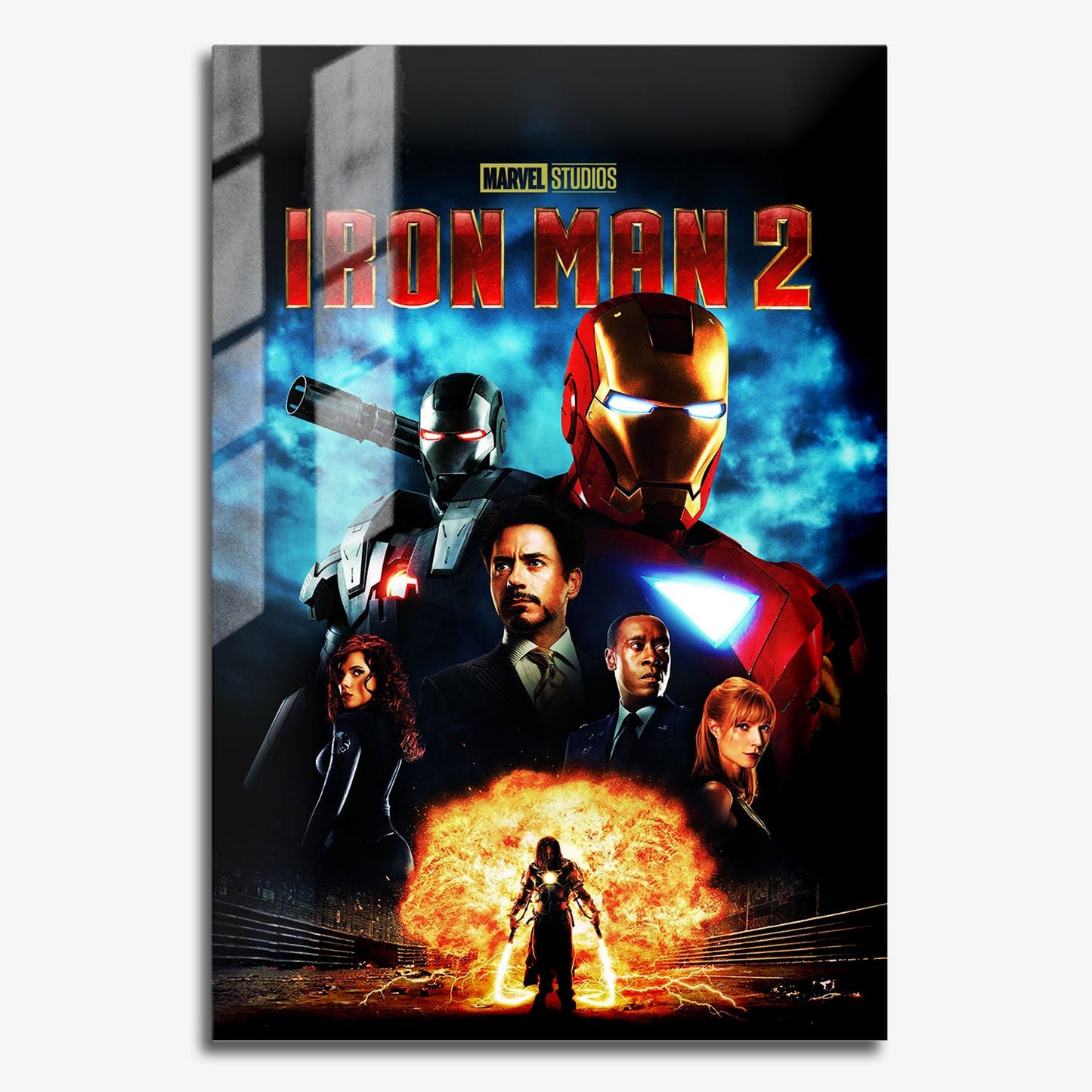 Flex Designs Metal Poster Iron Man 2 11 x 17" Home Goods - Movie 2010 Movie Metal Poster